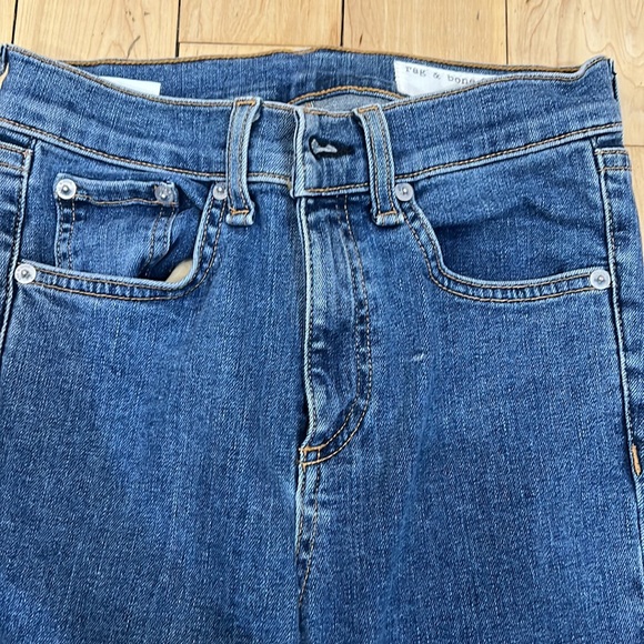 Rag and Bone Step Hem Jeans Sz 24 - Picture 14 of 16